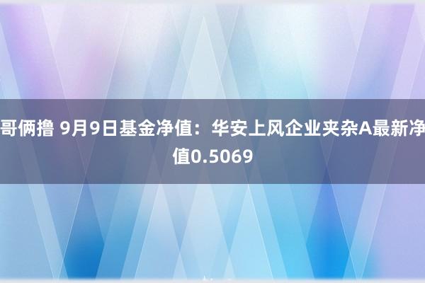哥俩撸 9月9日基金净值：华安上风企业夹杂A最新净值0.5069