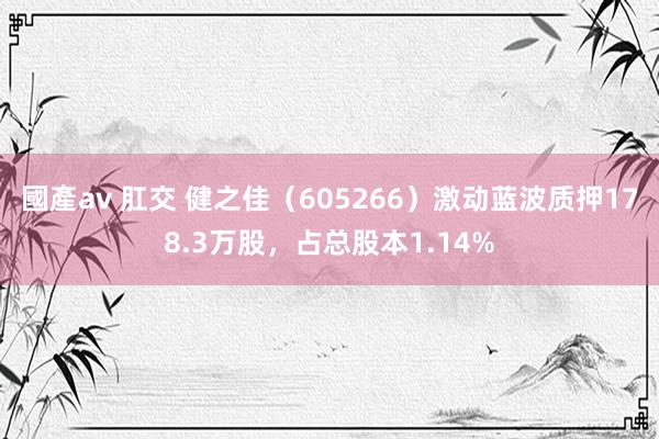 國產av 肛交 健之佳（605266）激动蓝波质押178.3万股，占总股本1.14%