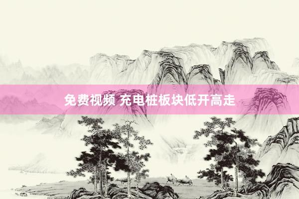 免费视频 充电桩板块低开高走