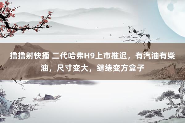 撸撸射快播 二代哈弗H9上市推迟，有汽油有柴油，尺寸变大，缱绻变方盒子