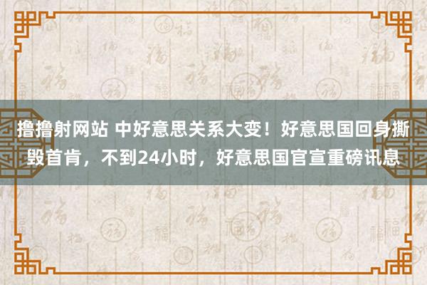 撸撸射网站 中好意思关系大变！好意思国回身撕毁首肯，不到24小时，好意思国官宣重磅讯息