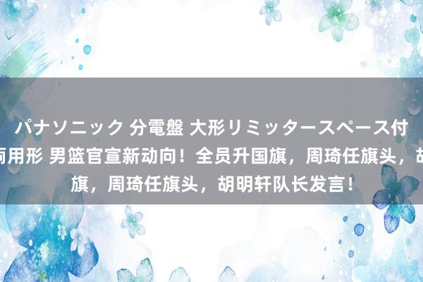 パナソニック 分電盤 大形リミッタースペース付 露出・半埋込両用形 男篮官宣新动向！全员升国旗，周琦任旗头，胡明轩队长发言！