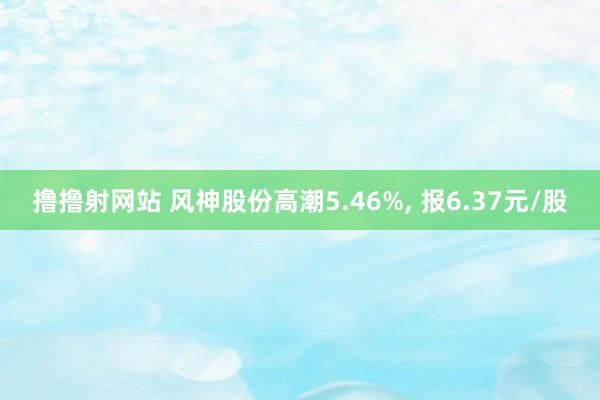 撸撸射网站 风神股份高潮5.46%, 报6.37元/股