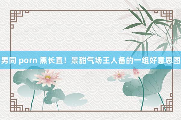 男同 porn 黑长直！景甜气场王人备的一组好意思图