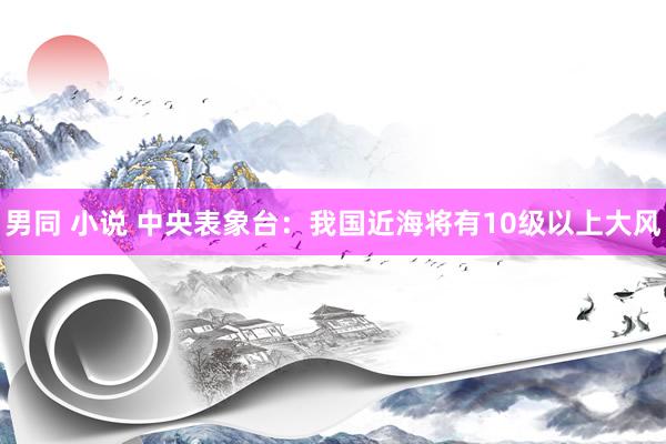 男同 小说 中央表象台：我国近海将有10级以上大风