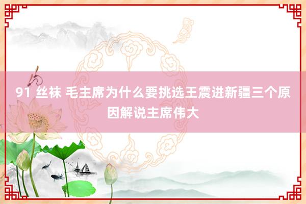 91 丝袜 毛主席为什么要挑选王震进新疆三个原因解说主席伟大