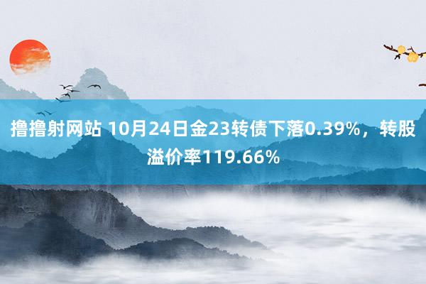 撸撸射网站 10月24日金23转债下落0.39%，转股溢价率119.66%
