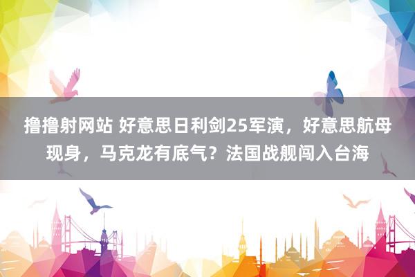 撸撸射网站 好意思日利剑25军演，好意思航母现身，马克龙有底气？法国战舰闯入台海
