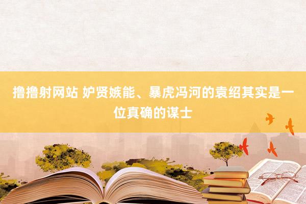 撸撸射网站 妒贤嫉能、暴虎冯河的袁绍其实是一位真确的谋士