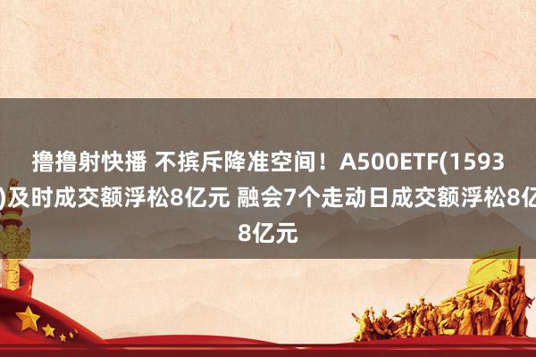 撸撸射快播 不摈斥降准空间！A500ETF(159339)及时成交额浮松8亿元 融会7个走动日成交额浮松8亿元