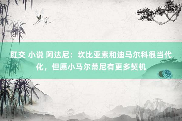 肛交 小说 阿达尼：坎比亚索和迪马尔科很当代化，但愿小马尔蒂尼有更多契机