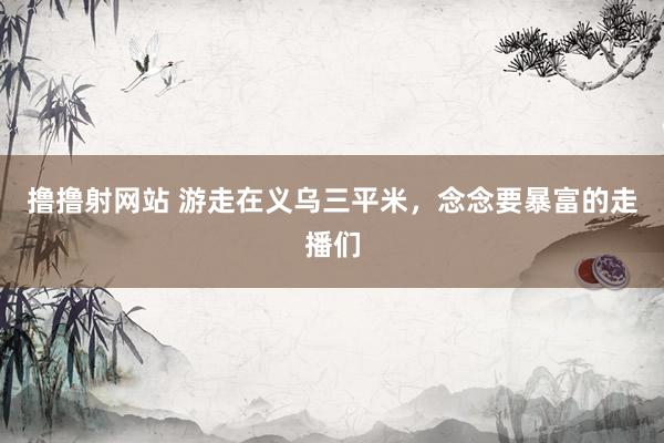 撸撸射网站 游走在义乌三平米，念念要暴富的走播们