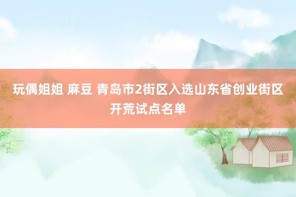 玩偶姐姐 麻豆 青岛市2街区入选山东省创业街区开荒试点名单