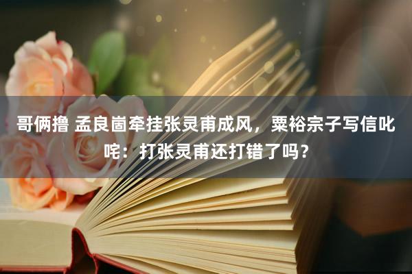 哥俩撸 孟良崮牵挂张灵甫成风，粟裕宗子写信叱咤：打张灵甫还打错了吗？