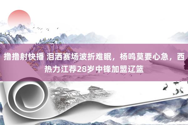 撸撸射快播 泪洒赛场波折难眠，杨鸣莫要心急，西热力江荐28岁中锋加盟辽篮