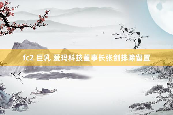 fc2 巨乳 爱玛科技董事长张剑排除留置