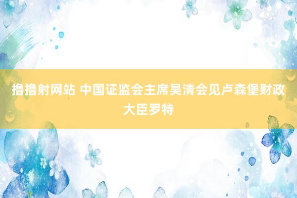 撸撸射网站 中国证监会主席吴清会见卢森堡财政大臣罗特
