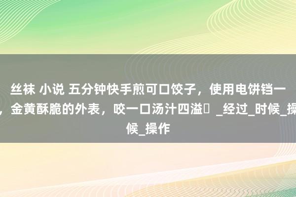 丝袜 小说 五分钟快手煎可口饺子，使用电饼铛一煎，金黄酥脆的外表，咬一口汤汁四溢​_经过_时候_操作